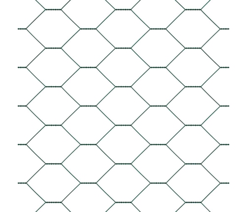 Žogs Ar Stabiem Zaļa 1 X 10 M Pvc Pārklāts Tērauds Vidaxl