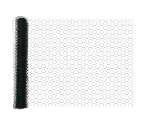 Žogs Ar Stabiem Zaļa 1 X 10 M Pvc Pārklāts Tērauds Vidaxl