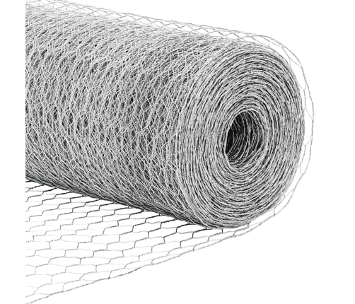 Žogs Ar Stabiem. Sudraba 1.4 X 50 M Pvc Pārklāts Tērauds Vidaxl