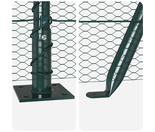 Žogu Komplekts 2 Gabali Meža Zaļš Pulverkrāsots Tērauds Vidaxl