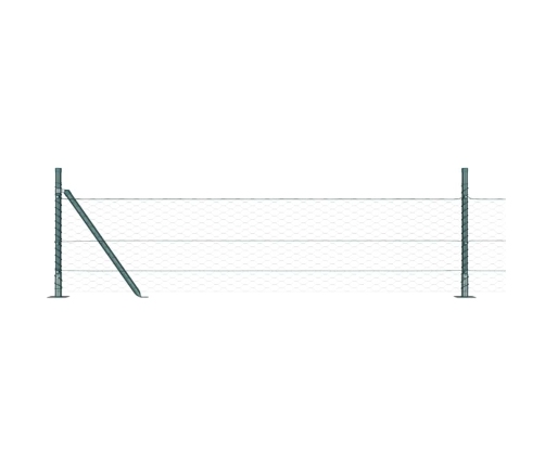 Žogu Komplekts 2 Gab. Meža Zaļš Metāls 25 X 0.5 M Izturīgs Vidaxl