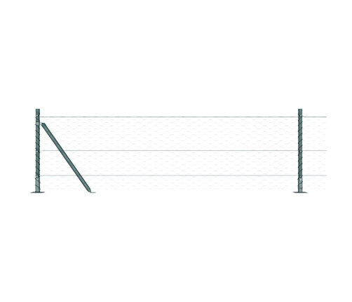Vidaxl Heksagonu Žogs Zaļš 0.6X50 M Tērauds