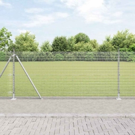 Žoga Stabu Komplekts 2 Gabali Galvanizēts Tērauds 10 X 1 Metri Vidaxl