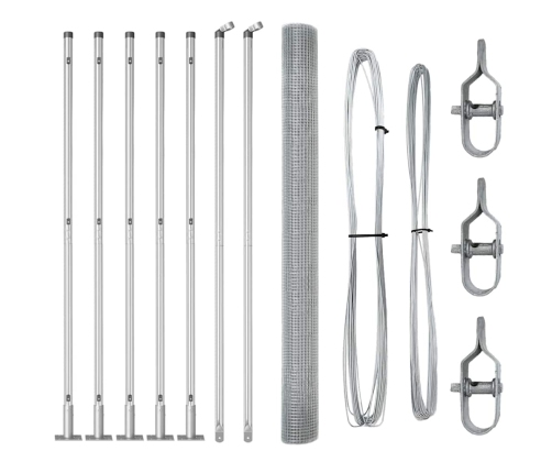 Žogs Ar Stabiem. Sudraba 1.5 X 10 M Tērauds Vidaxl