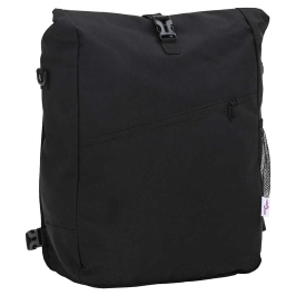 Velosipēdu Soma Uz Pannier Rāmja 25 L Melna 33X16X48 Cm Vidaxl