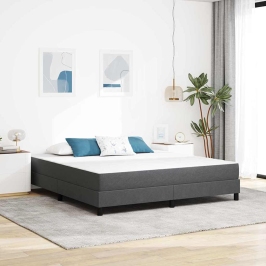 Vidēja Kabatas Atsperu Matracis - Tumši Pelēks - 180X200X20 Cm Audums Vidaxl