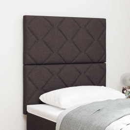 Vidaxl Guļamistabas Galvgalis Dimanta Bloku Dizains Tumši Brūns 80 Cm Audums,  Guļamistabas Galvgalis Dimanta Bloku Dizains Tumši Brūns 160 Cm Audums Vidaxl