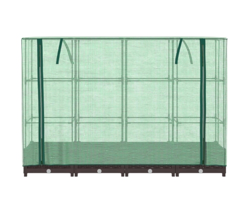vidaXL paaugstināta puķu kaste ar pārsegu, 160x40x123 cm