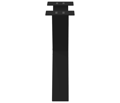 vidaXL Coffee Table Legs X-Shaped 2 gab. melns 50x(42-43) cm tērauds