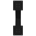 vidaXL Coffee Table Legs X-Shaped 2 gab. melns 50x(42-43) cm tērauds