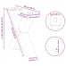 vidaXL Coffee Table Legs X-Shaped 2 gab. melns 50x(42-43) cm tērauds