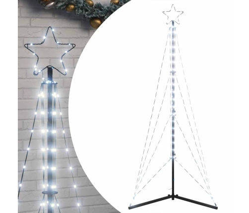 Ziemassvētku Eglītes Gaisma 363 Led Auksti Balts 182 Cm Vidaxl