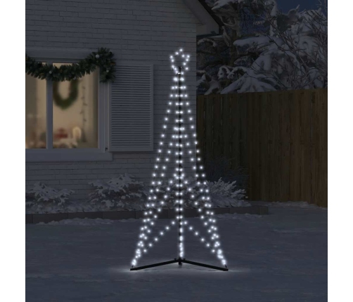 Ziemassvētku Eglītes Gaisma 363 Led Auksti Balts 182 Cm Vidaxl