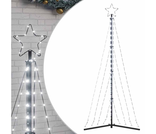 Ziemassvētku Eglītes Gaisma 339 Led Auksti Balts 182 Cm Vidaxl