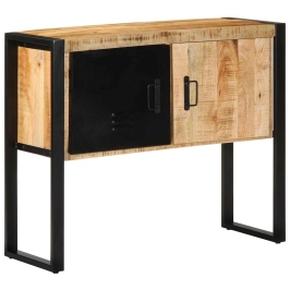 Konsoles Skapis, 90X35X75 Cm, Neapstrādāts Mango Koks Vidaxl