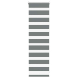 Zebra Žalūzija Tumši Pelēka 40X100 Cm Auduma Platums Vidaxl