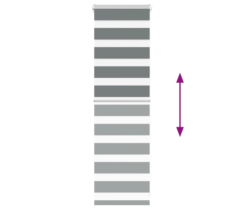 Žalūzijas Zebra 50X100 Cm Auduma Platums 45,9 Cm Poliesters Vidaxl