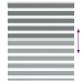 Žalūzijas Zebra 125X100 Cm Auduma Platums 120,9 Cm Poliesters Vidaxl