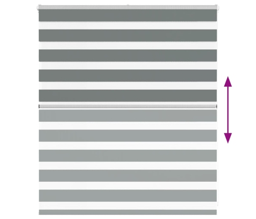 Žalūzijas Zebra 130X100 Cm Auduma Platums 125,9 Cm Poliesters Vidaxl