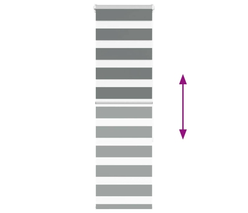 Žalūzijas Zebra 40X150 Cm Auduma Platums 35,9 Cm Poliesters Vidaxl