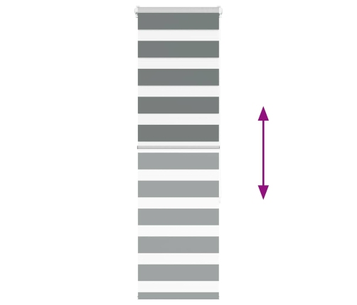 Žalūzijas Zebra 45X150 Cm Auduma Platums 40,9 Cm Poliesters Vidaxl