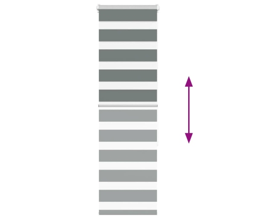 Žalūzijas Zebra 50X150 Cm Auduma Platums 45,9 Cm Poliesters Vidaxl