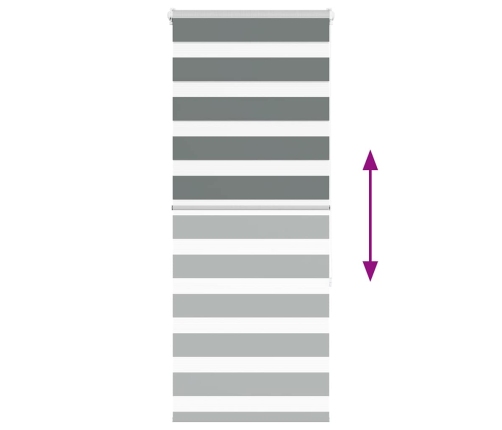 Žalūzijas Zebra 60X150 Cm Auduma Platums 55,9 Cm Poliesters Vidaxl