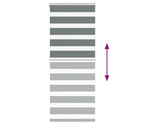 Žalūzijas Zebra 65X150 Cm Auduma Platums 60,9 Cm Poliesters Vidaxl