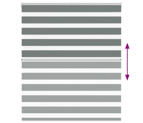 Žalūzijas Zebra 125X150 Cm Auduma Platums 120,9 Cm Poliesters Vidaxl