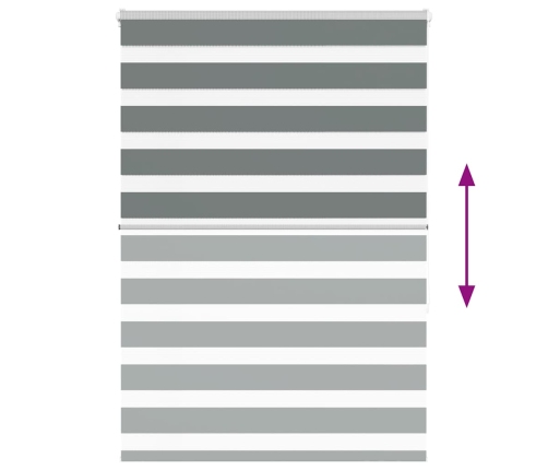 Žalūzijas Zebra 130X150 Cm Auduma Platums 125,9 Cm Poliesters Vidaxl