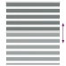 Žalūzijas Zebra 135X150 Cm Auduma Platums 130,9 Cm Poliesters Vidaxl