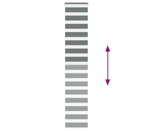 Žalūzijas Zebra 45X200 Cm Auduma Platums 40,9 Cm Poliesters Vidaxl