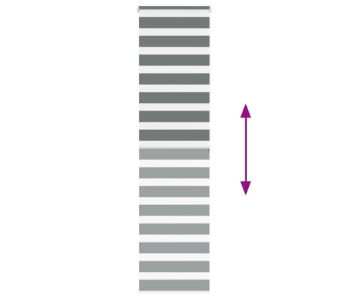 Žalūzijas Zebra 70X200 Cm Auduma Platums 65,9 Cm Poliesters Vidaxl