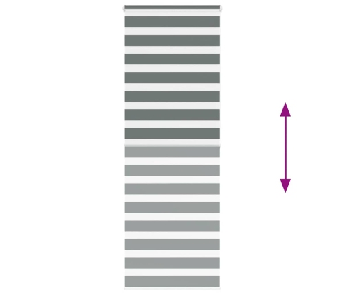 Žalūzijas Zebra 75X200 Cm Auduma Platums 70,9 Cm Poliesters Vidaxl