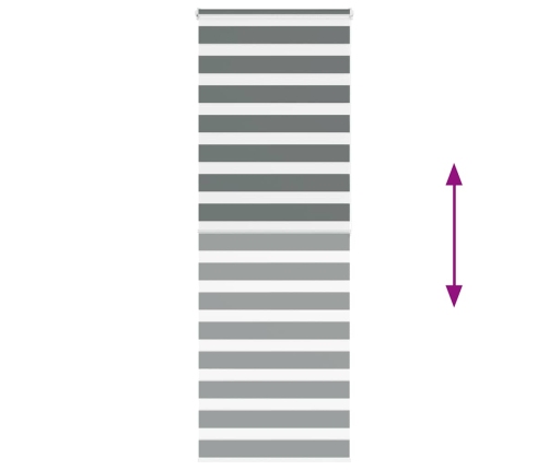 Žalūzijas Zebra 80X200 Cm Auduma Platums 75,9 Cm Poliesters Vidaxl