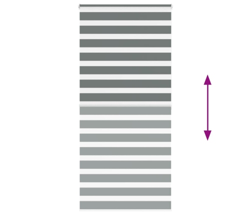 Žalūzijas Zebra 105X200 Cm Auduma Platums 100,9 Cm Poliesters Vidaxl