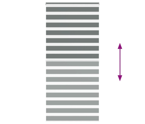 Žalūzijas Zebra 115X200 Cm Auduma Platums 110,9 Cm Poliesters Vidaxl