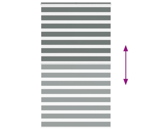 Žalūzijas Zebra 125X200 Cm Auduma Platums 120,9 Cm Poliesters Vidaxl