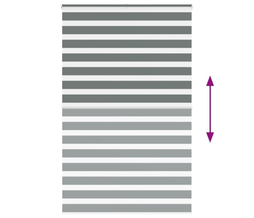 Žalūzijas Zebra 140X200 Cm Auduma Platums 135,9 Cm Poliesters Vidaxl