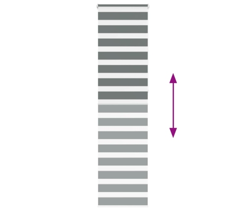 Žalūzijas Zebra 65X230 Cm Auduma Platums 60,9 Cm Poliesters Vidaxl