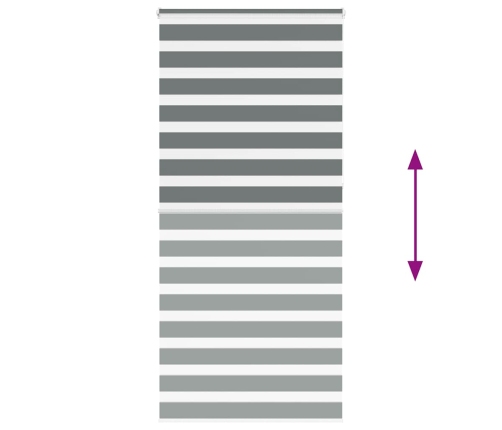 Žalūzijas Zebra 100X230 Cm Auduma Platums 95,9 Cm Poliesters Vidaxl