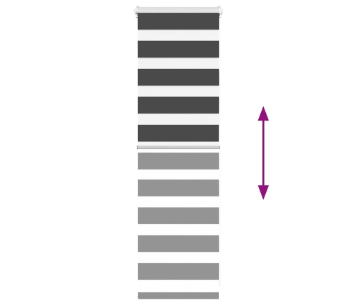 Žalūzijas Zebra 50X100 Cm Auduma Platums 45,9 Cm Poliesters Vidaxl