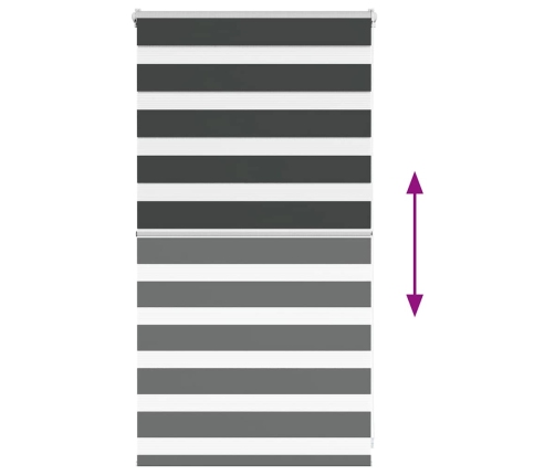 Žalūzijas Zebra 80X100 Cm Auduma Platums 75,9 Cm Poliesters Vidaxl