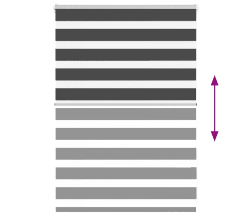 Žalūzijas Zebra 100X100 Cm Auduma Platums 95,9 Cm Poliesters Vidaxl