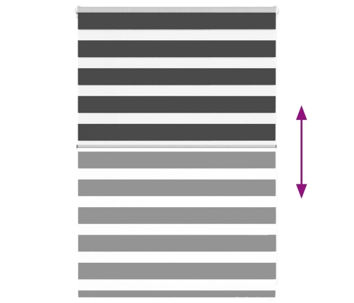 Žalūzijas Zebra 115X100 Cm Auduma Platums 110,9 Cm Poliesters Vidaxl