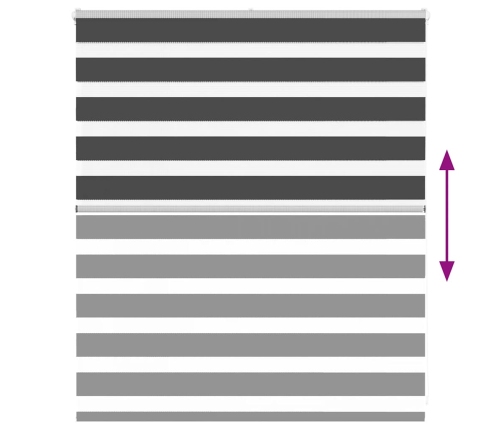 Žalūzijas Zebra 135X100 Cm Auduma Platums 130,9 Cm Poliesters Vidaxl