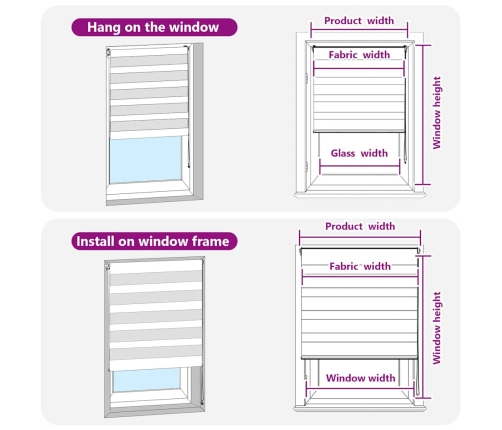 Žalūzijas Zebra 145X100 Cm Auduma Platums 140,9 Cm Poliesters Vidaxl