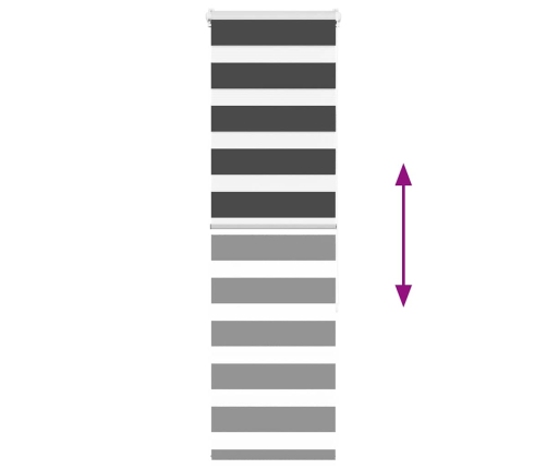 Žalūzijas Zebra 40X150 Cm Auduma Platums 35,9 Cm Poliesters Vidaxl