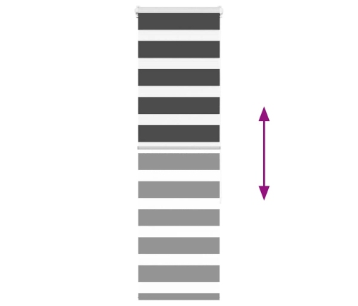 Žalūzijas Zebra 45X150 Cm Auduma Platums 40,9 Cm Poliesters Vidaxl