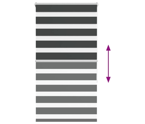 Žalūzijas Zebra 80X150 Cm Auduma Platums 75,9 Cm Poliesters Vidaxl